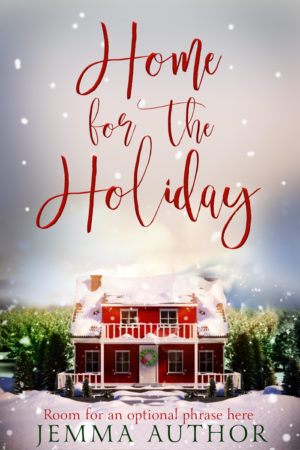 premade book cover Christmas illustrated