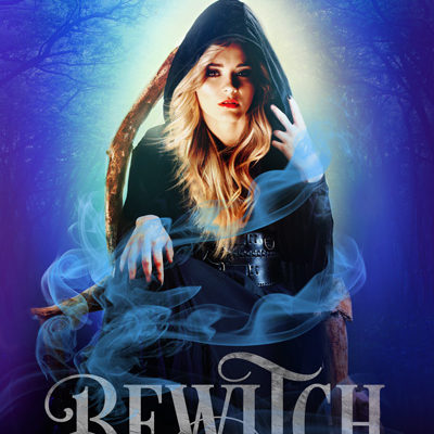 premade book cover witch