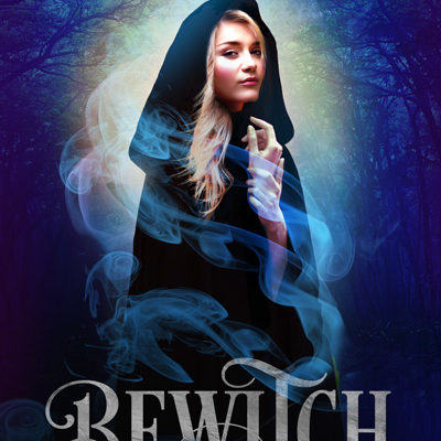 premade book cover witch